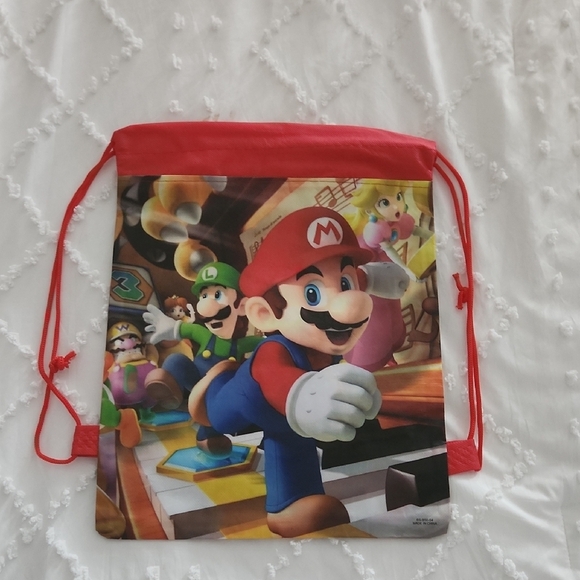 Super Mario Drawstring Backpack - Picture 1 of 3
